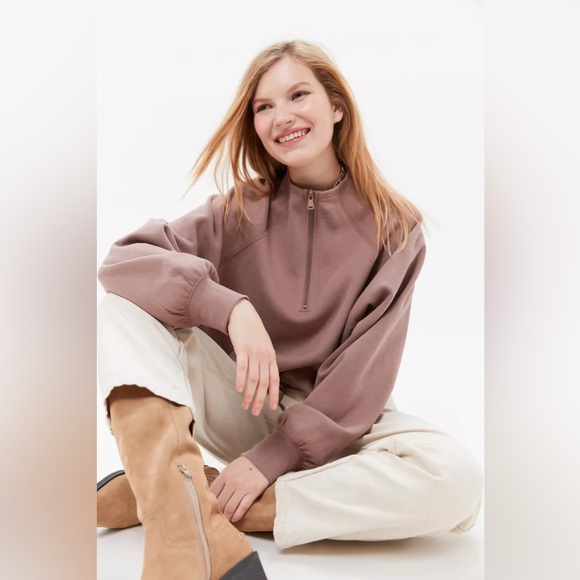 Urban Outfitters Noah Half-Zip Sweatshirt - Picture 2 of 13